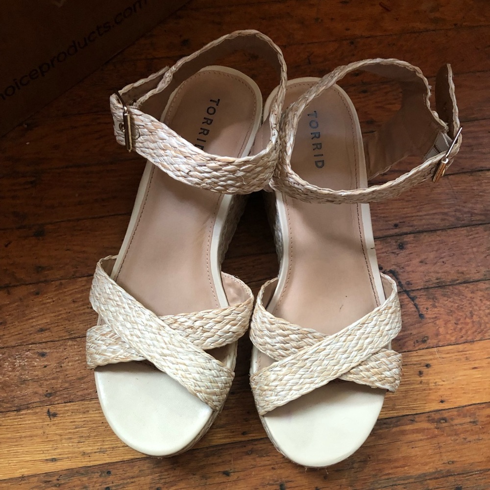 Torrid wedge sandals size 12 gently used